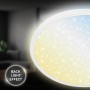 Dimmbares, weißes Brilo LED-Panel Slim Sternenhimmel mit Backlight-Effekt.