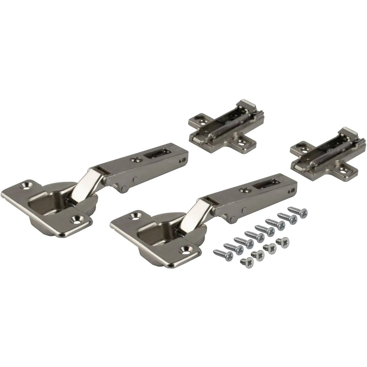 Accuride Scharnier Set 1432 für Aufliegende Türen bis 19mm Stahl Verzinkt