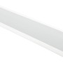 Weiße, selbstklebende Flachleiste mit Dichtlippe, 30x2,5 mm, für Fenster-Zubehör.