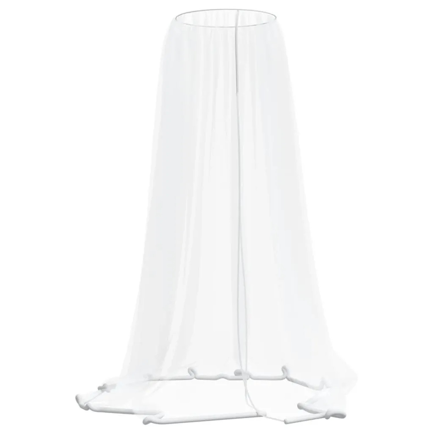 vidaXL Moskitonetz für Sonnenschirm 220 Mesh Weiß Φ330x250 cm 4010041