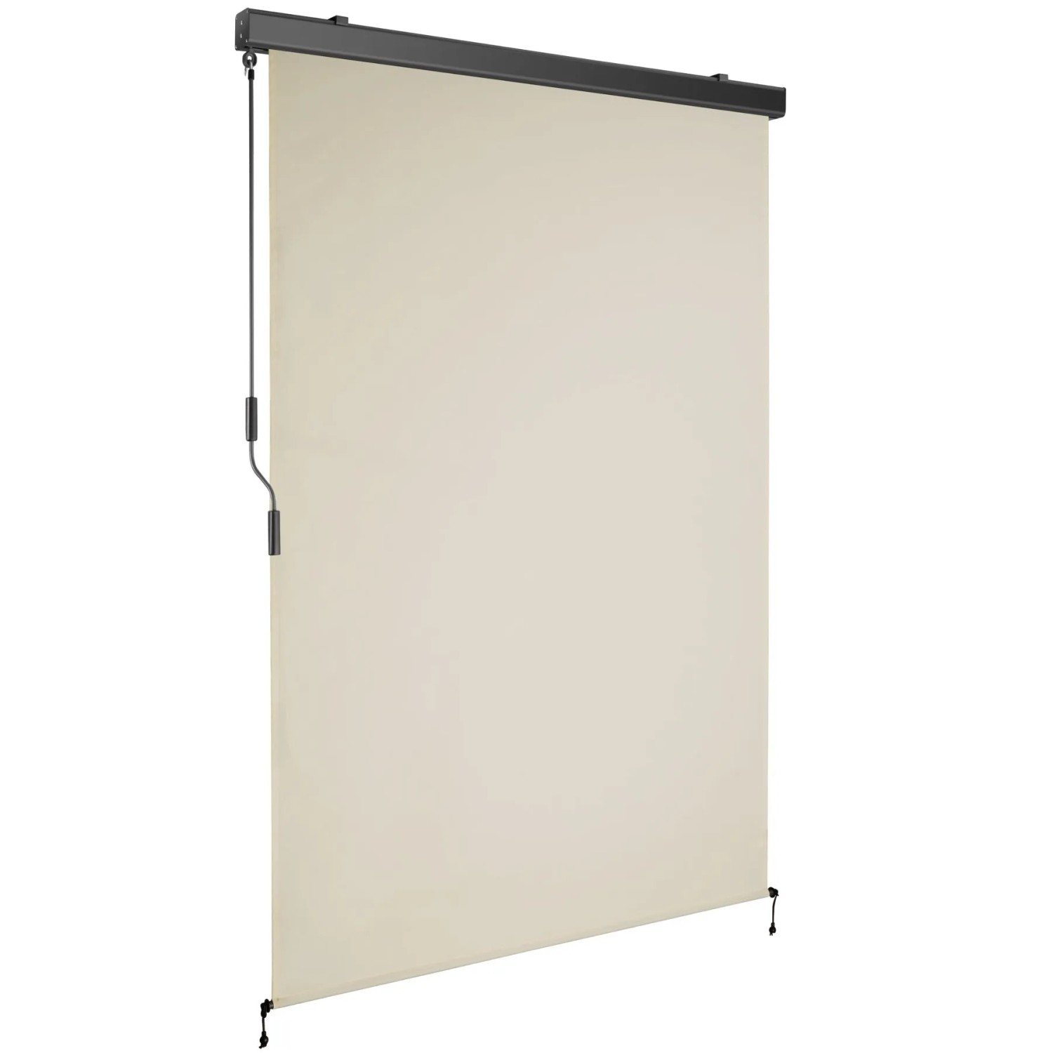 Tectake Senkrechtmarkise Eloise Verschiedene Größen Uv Beständig und Wasserabweisend 120 x 250 cm 10 x 120 x 250 cm Beige