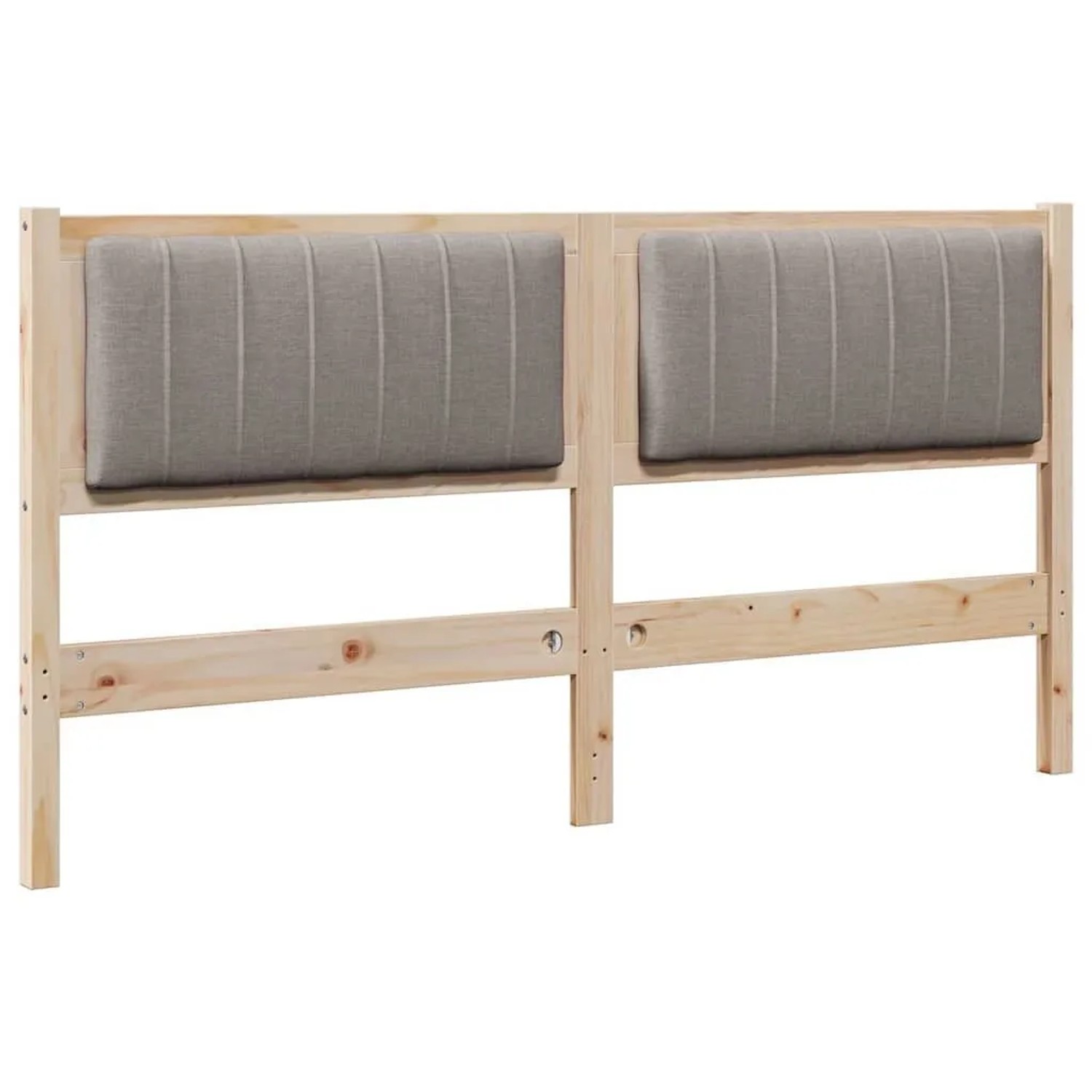 vidaXL Gepolstertes Kopfteil Braun 160 cm Massives Kiefernholz 879057
