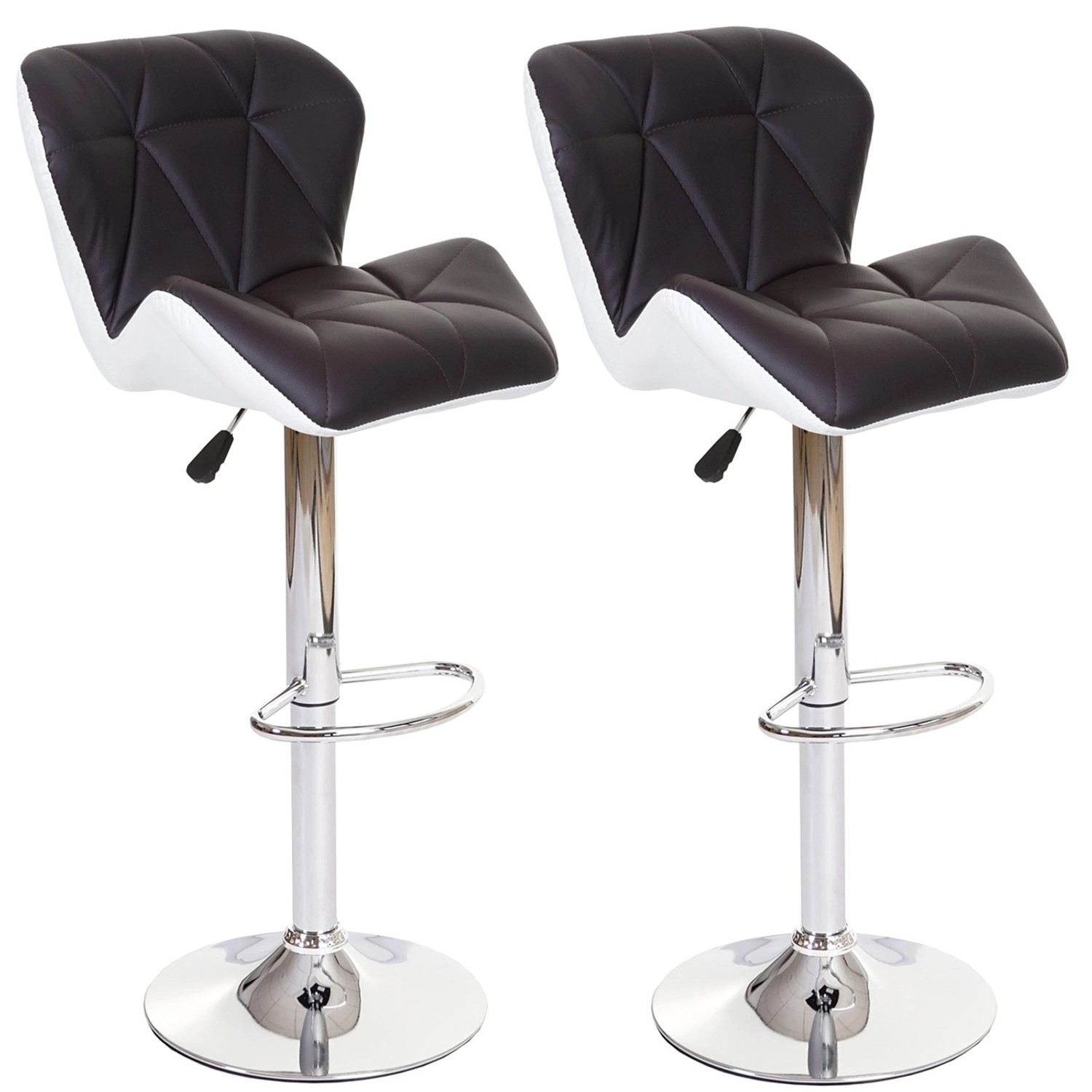PROREGAL 2er-Set Barhocker Mit Lehne Sitzhöhe 62-83cm Höhenverstellbar Kuns günstig online kaufen