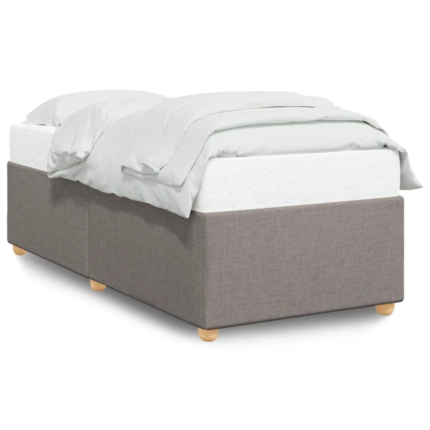 vidaXL Bettgestell Taupe 90x190 cm Stoff Modell 72099567 günstig online kaufen