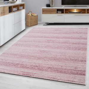 Ayyildiz Kurzflorteppich Plus 8000 in Rosa, 160x230 cm. Moderner Teppich für Wohnräume.