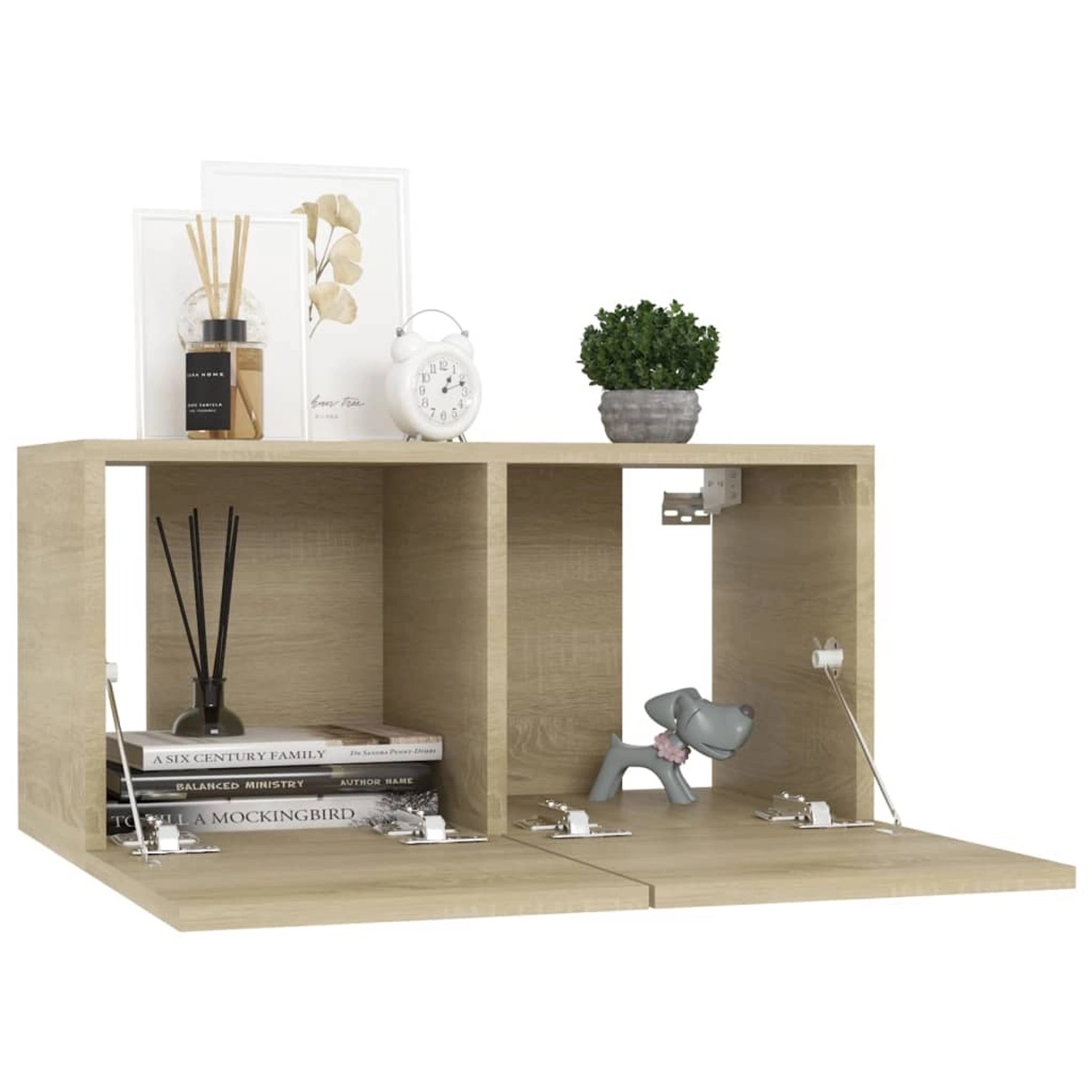 VidaXL 7-tlg. TV-Schrank-Set Sonoma-Eiche Holzwerkstoff  Modell 1 günstig online kaufen