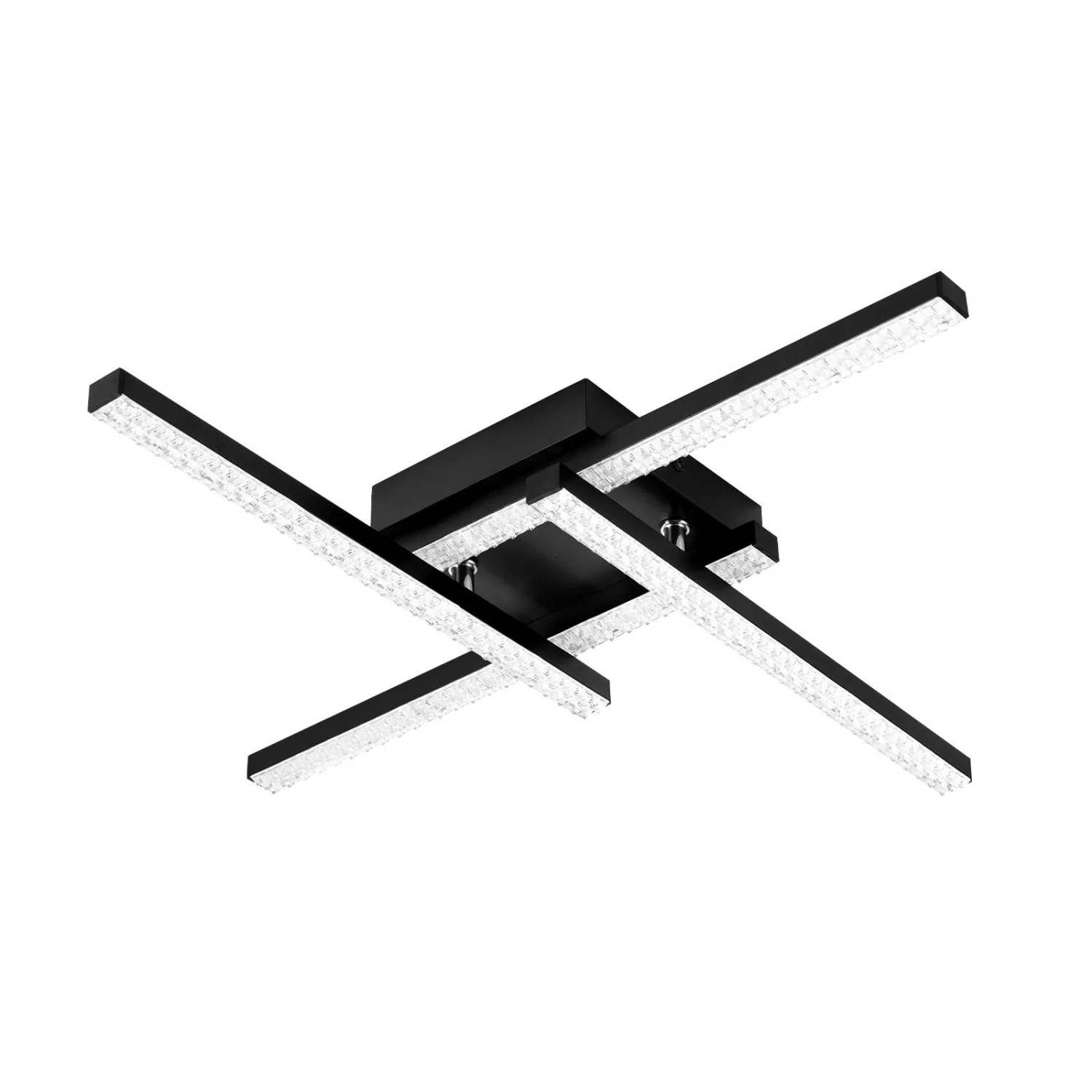 NETTLIFE LED Deckenleuchte aus Metall L46cmSchwarz-3