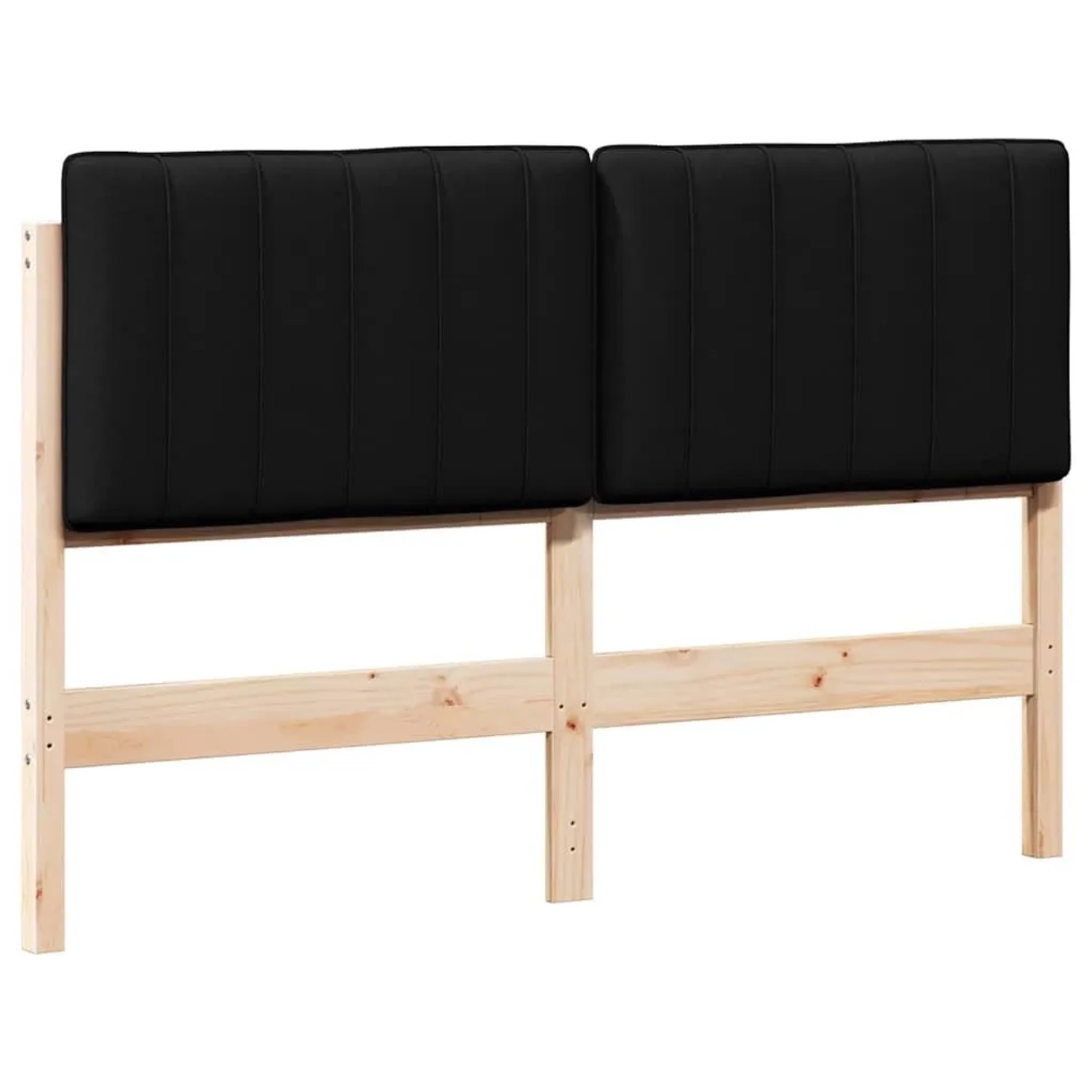 vidaXL Gepolstertes Kopfteil mit Kopfteil Braun und Schwarz 135 cm 880185