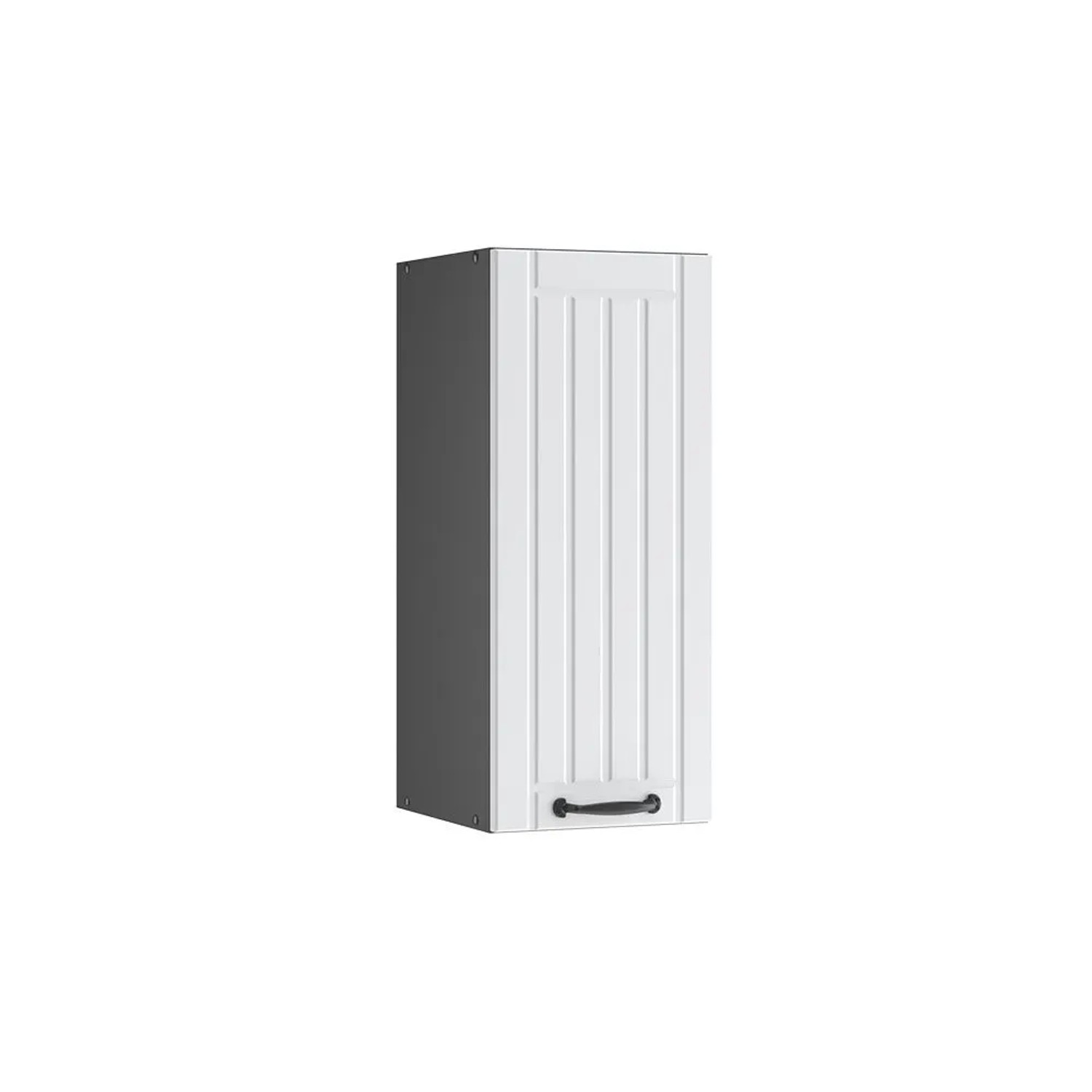 Vicco Hängeschrank Fame-Line Hängender Küchenschrank Weiß Landhaus Anthrazit 30 cm