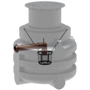 GreenLife Sickerschacht 1000 l Zur Gartenentwässerung mit Sieb