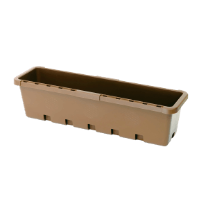 GreenLife Blumenkasten 10 Stück in Terrabraun als Komplett Set