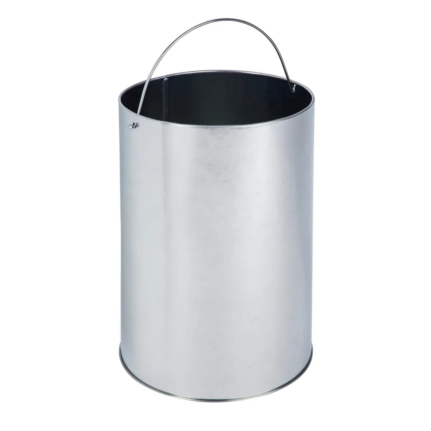 Svita Standaschenbecher mit Mülleimer, 30L, silberfarben, mit herausnehmbarem Inneneimer und Tragegriff.