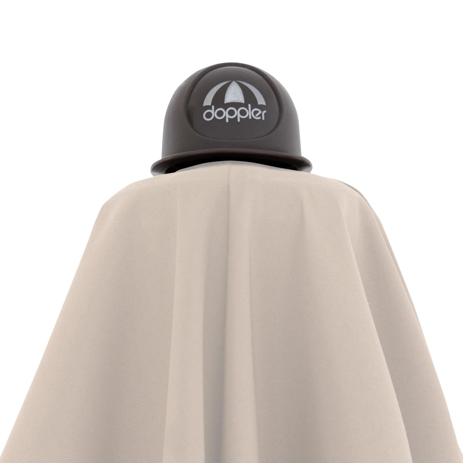 Doppler Ampelschirm Alu Wood 300x220 cm Natur, Detailansicht der Oberseite.