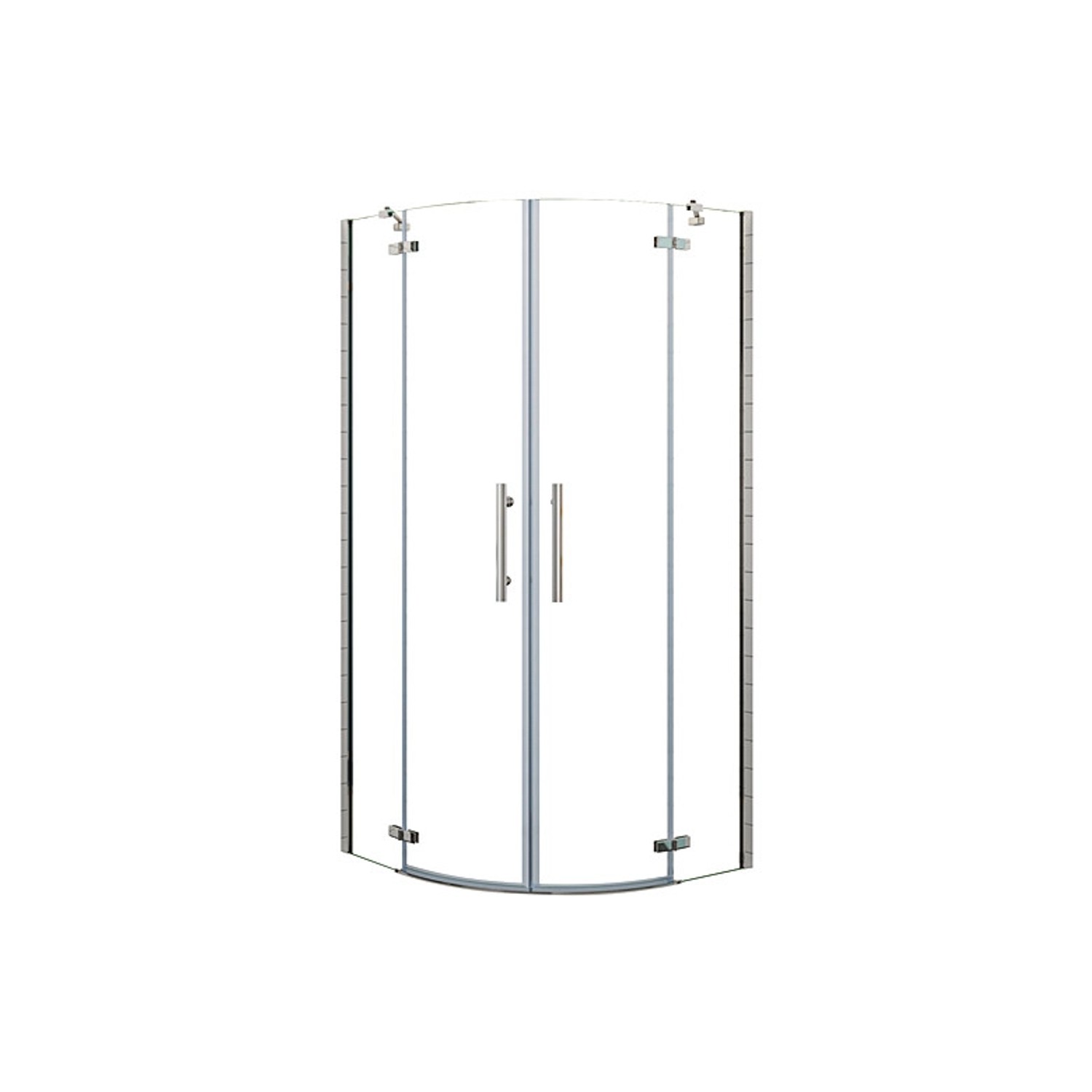 Duschparadies Duschkabine 80 x 80 cm Runddusche Höhe 195cm Viertelkreis Dus günstig online kaufen