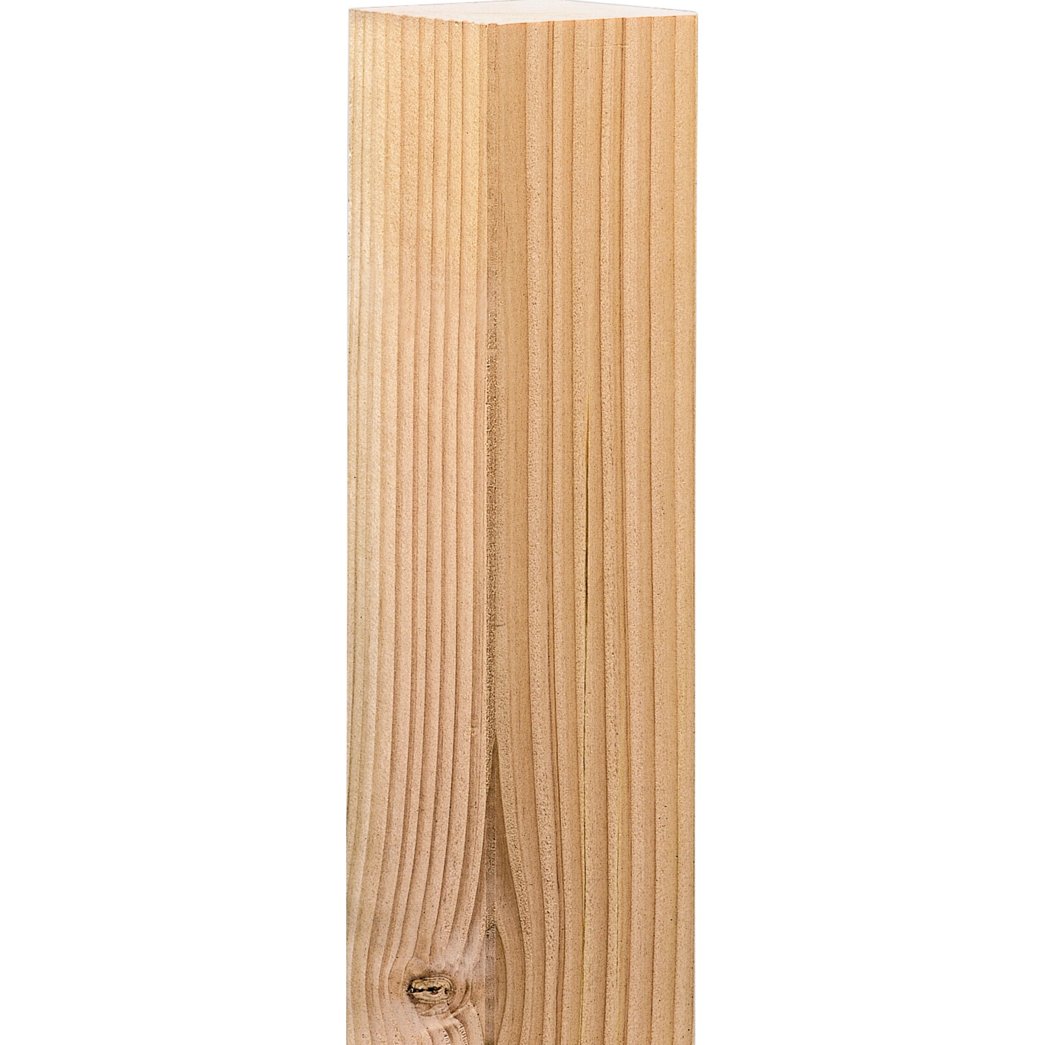 Gehobeltes Kantholz aus Lärche, 90x90x3000 mm, für Konstruktionen im Innen- und Außenbereich.