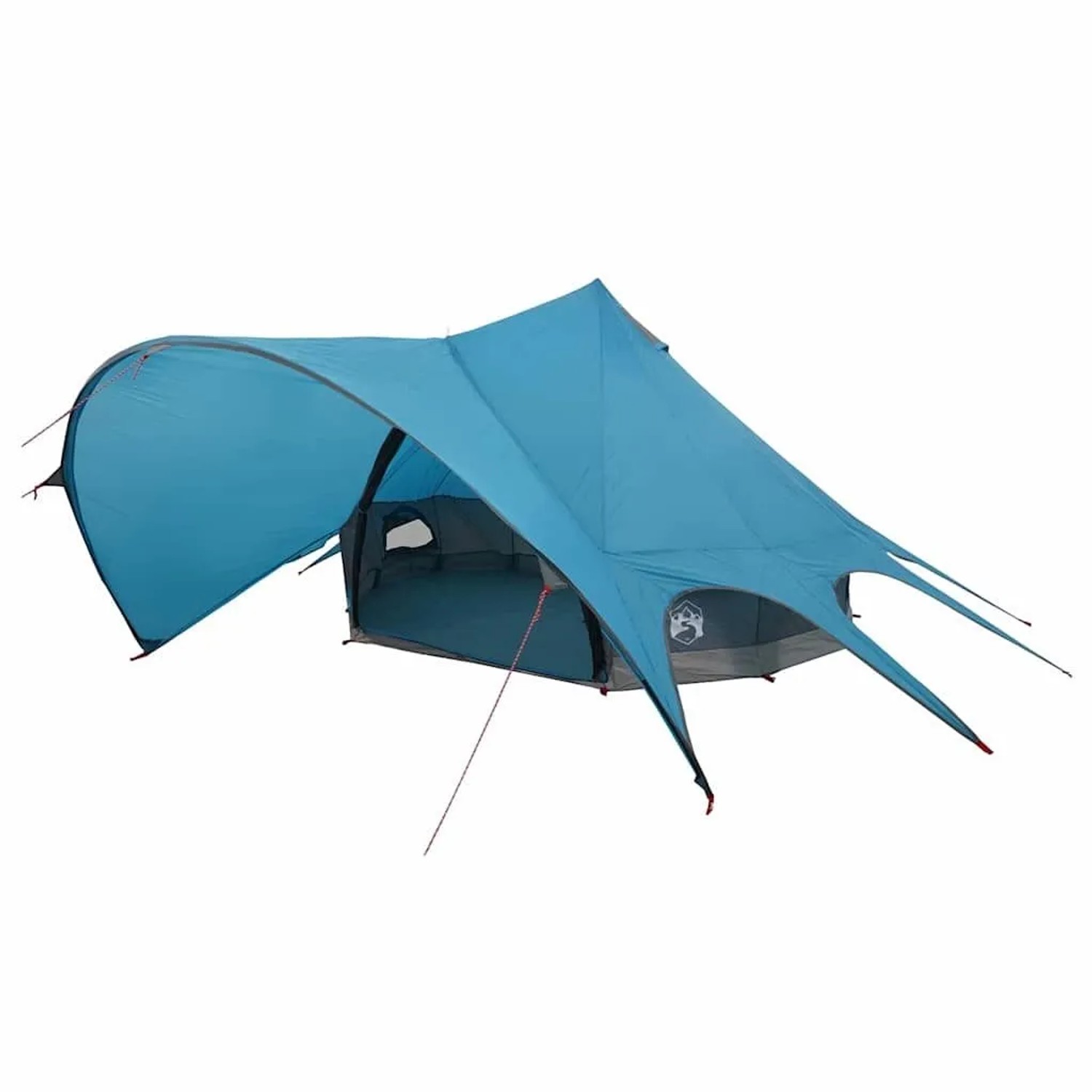 vidaXL Teepee Zelt mit Dach Blau und Grau 600 x 600 x 347 cm 42004009