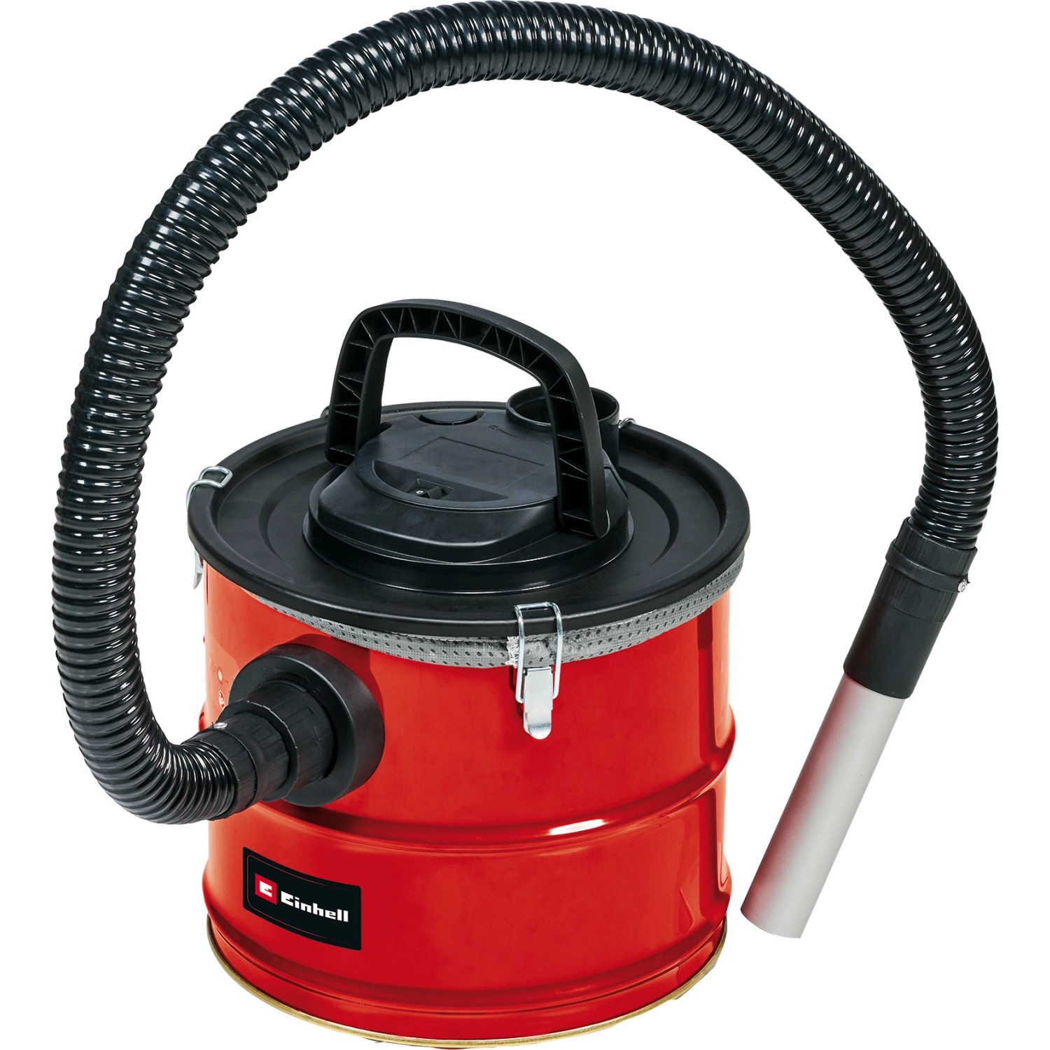 Einhell Aschesauger TC-AV 1718 D, 1200W, rot, mit Saugschlauch und Tragegriff.