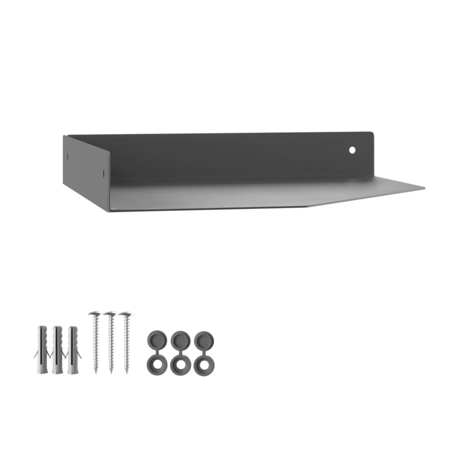 SOTECH Design Wandeckregal HOVER-IX 200 x 200 x 30 mm Anthrazit für Wandmontage