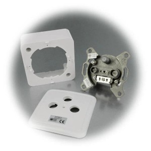 ChiliTec AufputzUnterputz Antennendose TV Radio Sat