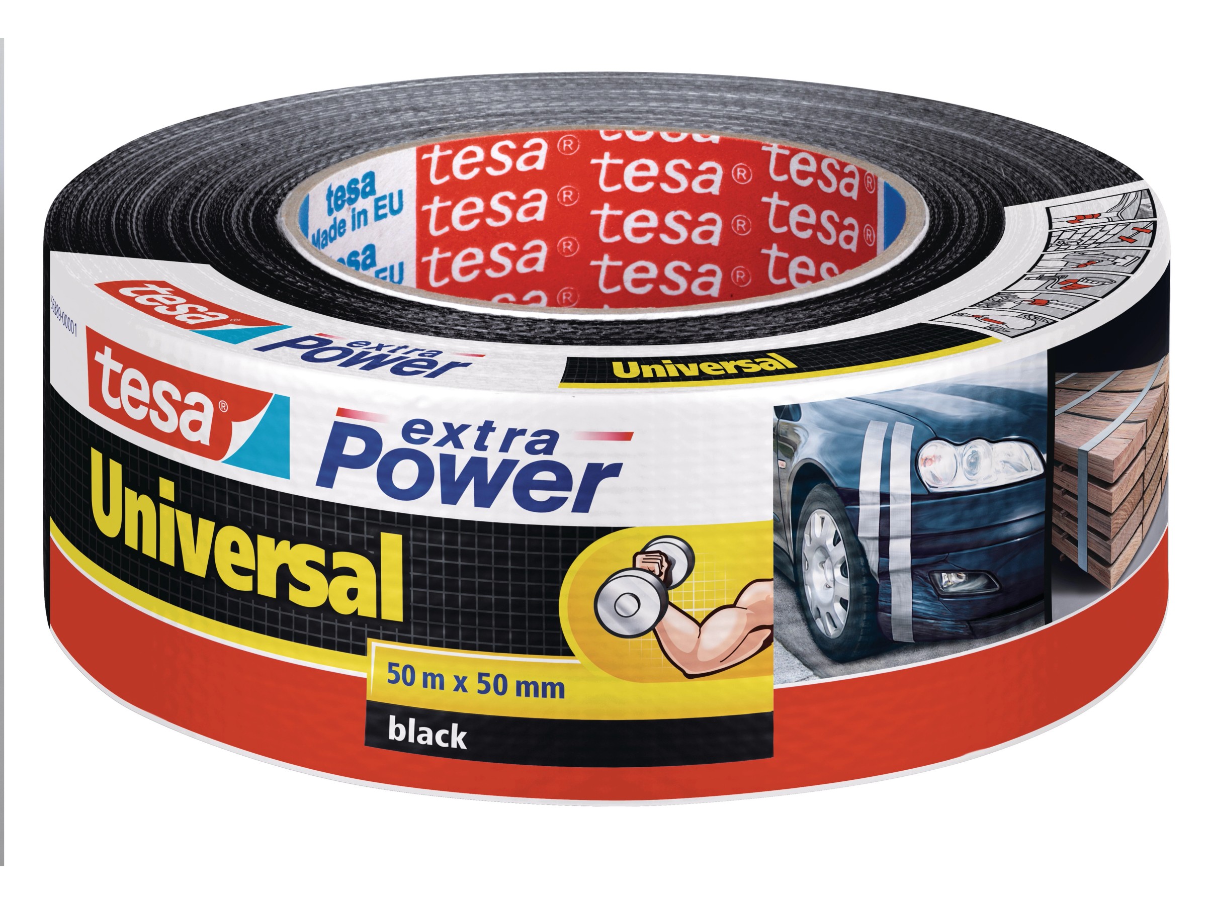 Tesa Aluminiumband, Selbstklebend, 10m X 50mm, Silber (3 Rollen) - Ho