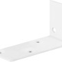 Weißer, pulverbeschichteter Konstruktionswinkel 80x40x30 mm für leichte Holzkonstruktionen.