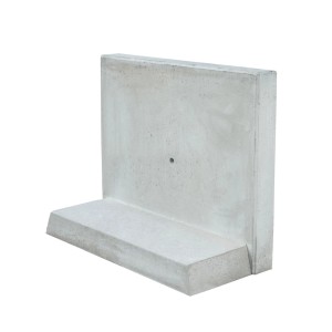 Grauer Diephaus L-Stein bewehrt, 55x100x30x8 cm, für Einfassungen und Mauersysteme.