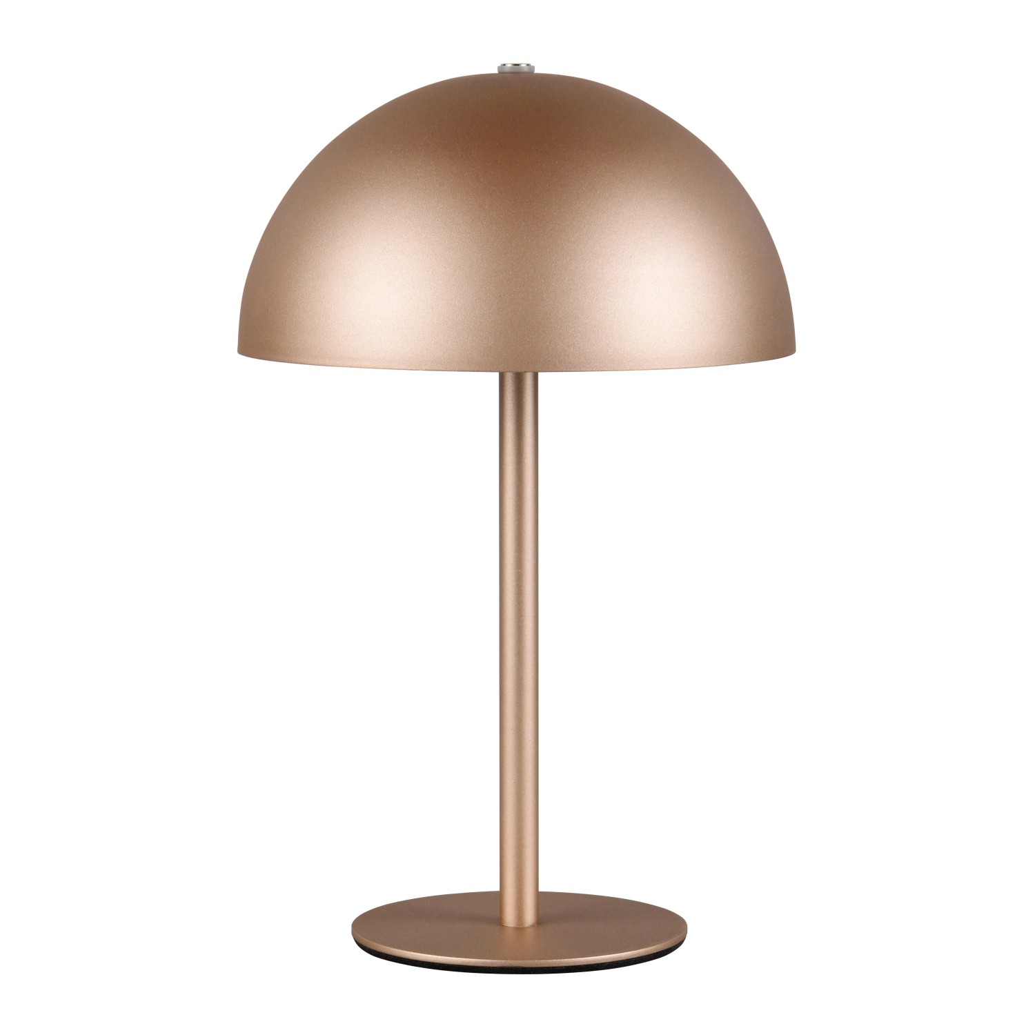 Reality LED-Tischleuchte Munoz in Coffee, Ø 13 cm. Dekorative Akku-Tischlampe im schlichten Design.