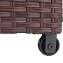 Proregal Poly-Rattan Kissenbox HxBxT 51x100x50cm Premium Braun 170L Gartentruhe Auflagenbox Truhe_8