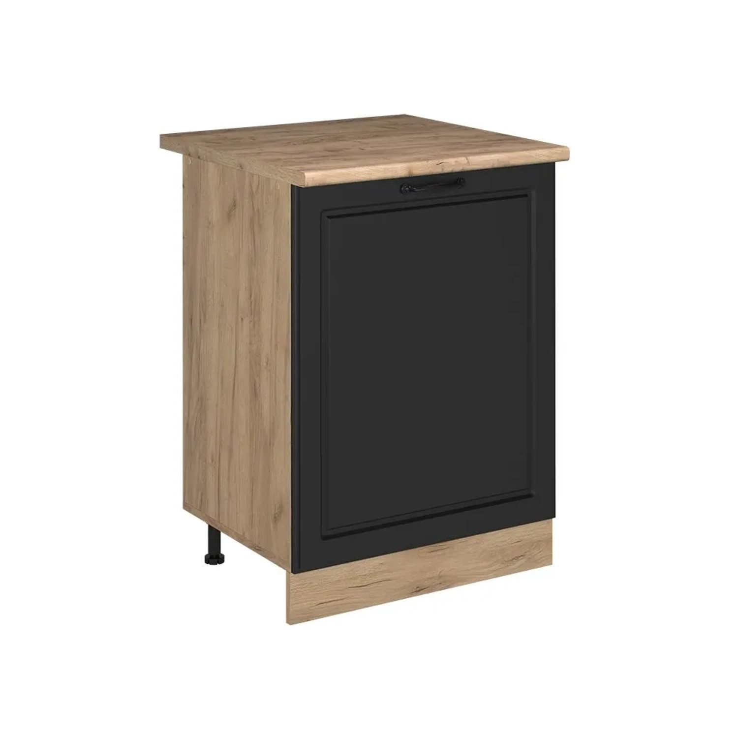 Vicco Küchenunterschrank R-Line Anthrazit Landhaus/Goldkraft Eiche 60 x 82 mit 1 Tür Arbeitsplatte Goldkraft Eiche Art Nr 72180