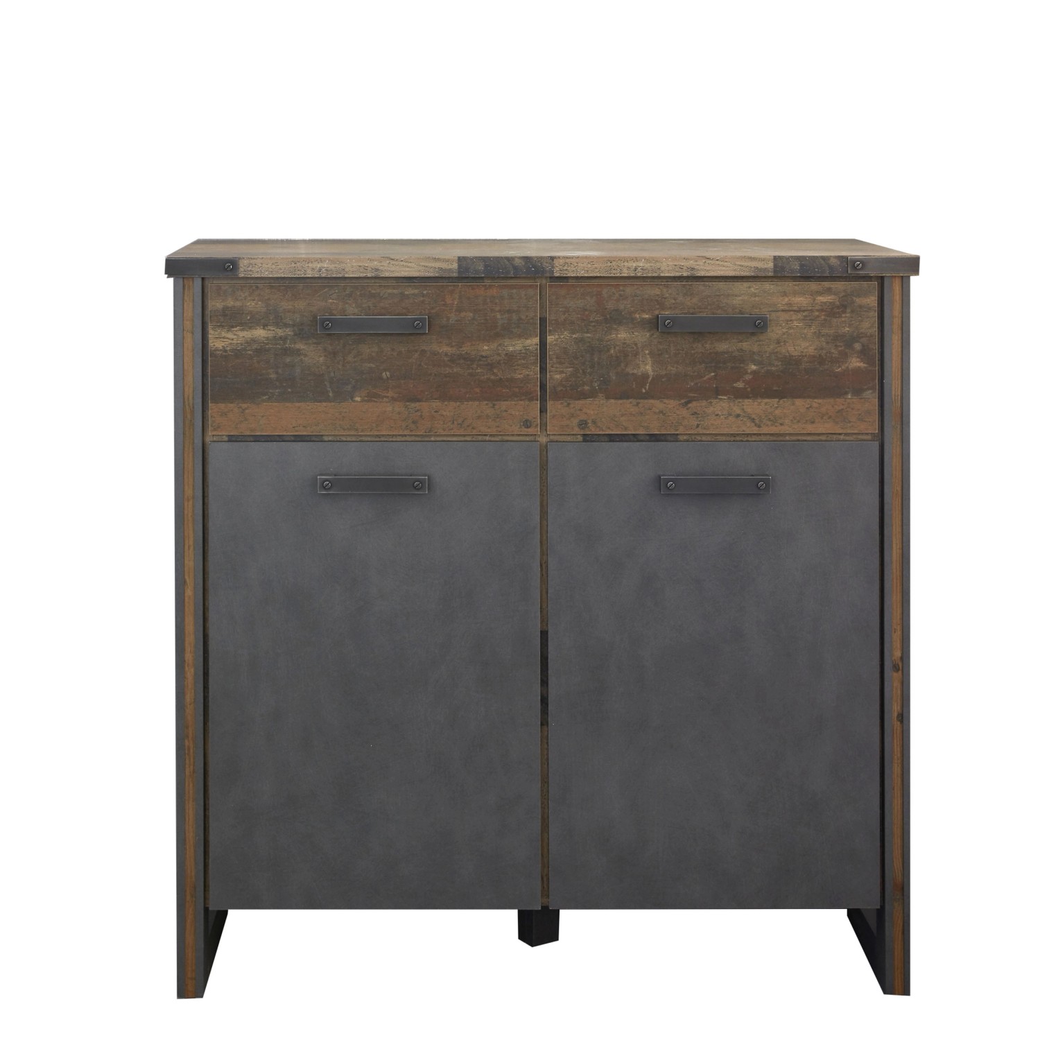 ebuy24 Prip Kommode 2 Türen und 2 Schubladen Old Wood Dekor Mattera Dekor günstig online kaufen