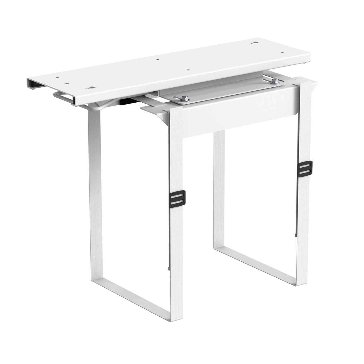 SOTECH CAVO Unterbau Computerhalterung CH-B-360-W Gurthalterung mit 360 Grad Drehung Tragfähigkeit Bis 10 kg Weiß