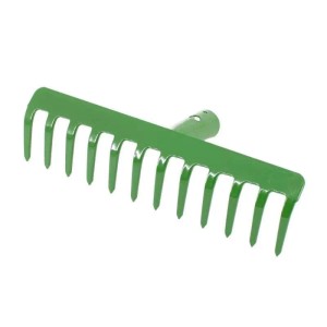 Galaflor Gartenrechen aus Stahl 12 Zinken 30 cm