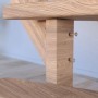 Detailaufnahme: Gewendelte Treppe Lindos Eiche mit Setzstufen und Holz-Edelstahl-Geländer.