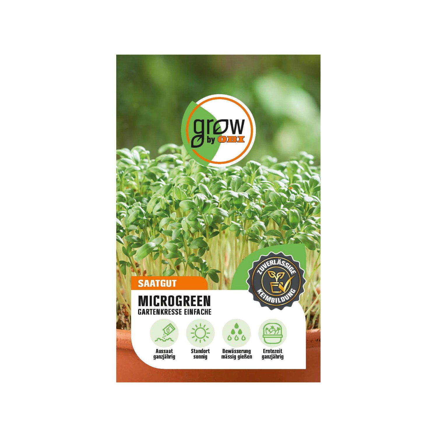 GROW by OBI Keimsprossen Gartenkresse Einfache