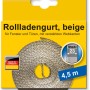 Schellenberg Rollladengurt Maxi, 23 mm breit, 4,5 m lang, beige. Gurtband für Rollladen.
