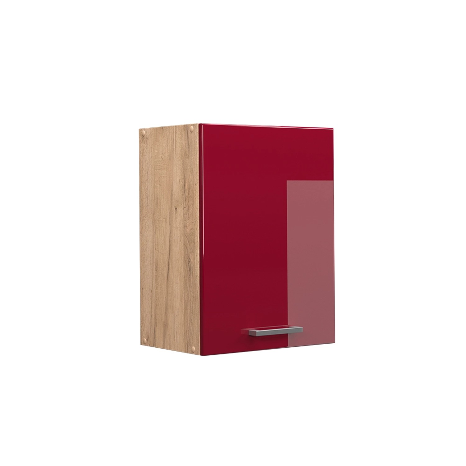 Vicco Hängeschrank R-Line Hängender Küchenschrank Bordeaux Hochglanz/Goldkraft Eiche 45 cm