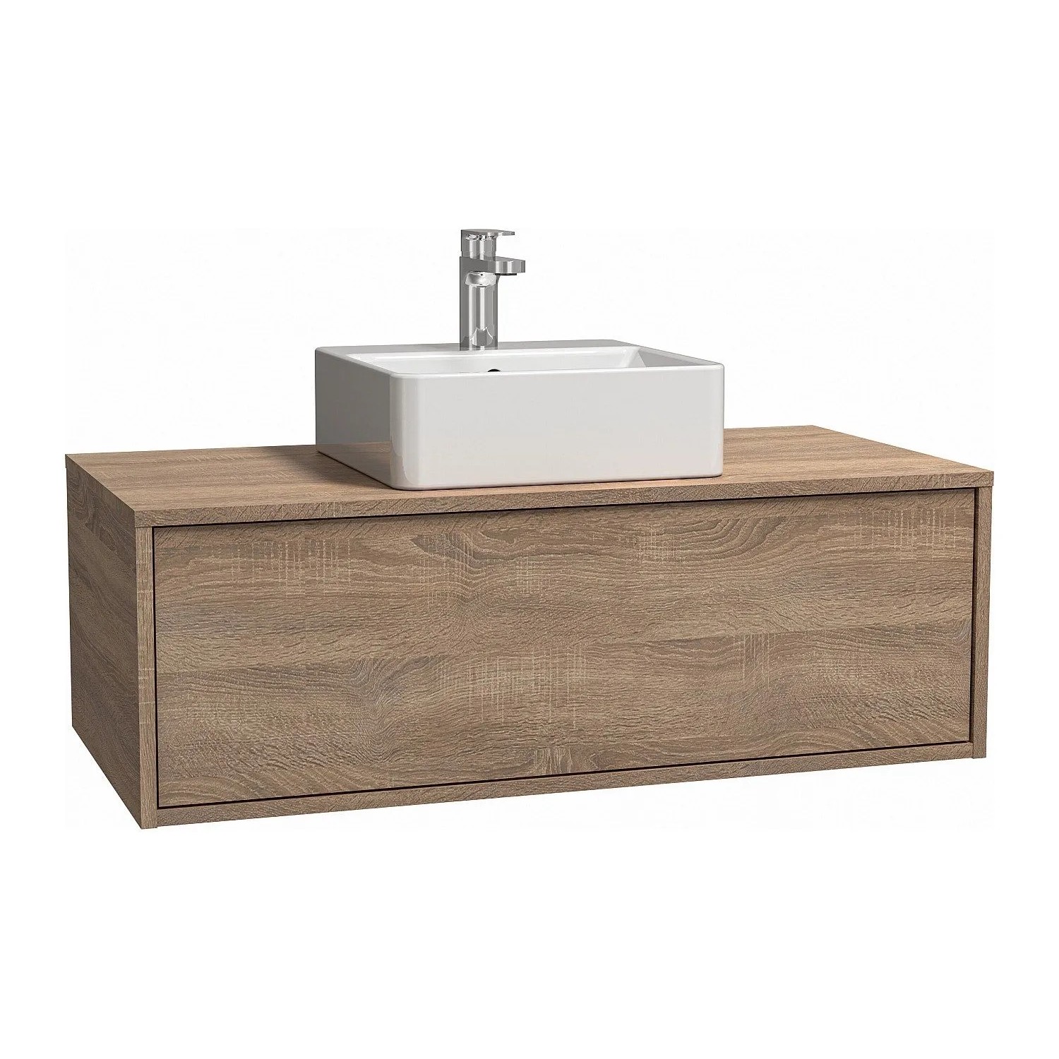 Vente-unique Einzelwaschtisch Teana Naturfarben Hell 94 cm