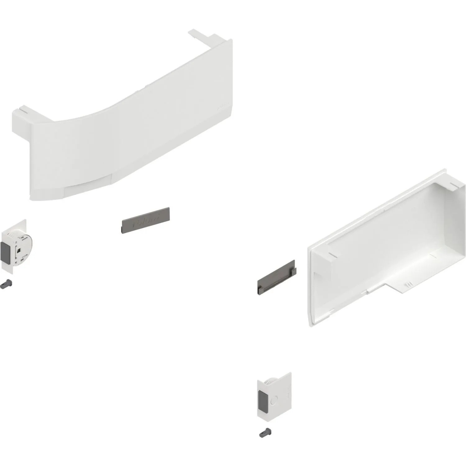 Blum Abdeckkappen-Set Aventos HK top für Servo-Drive Kunststoff Seidenweiß