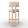 Bessagi Home Barhocker Jonna Creme Boucl&eacute Gepolstert_4