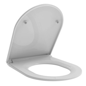 Domberg WC-Sitz, passend für WC DB1000, aus Duroplast mit Absenkautomatik und Schnellabnahme.