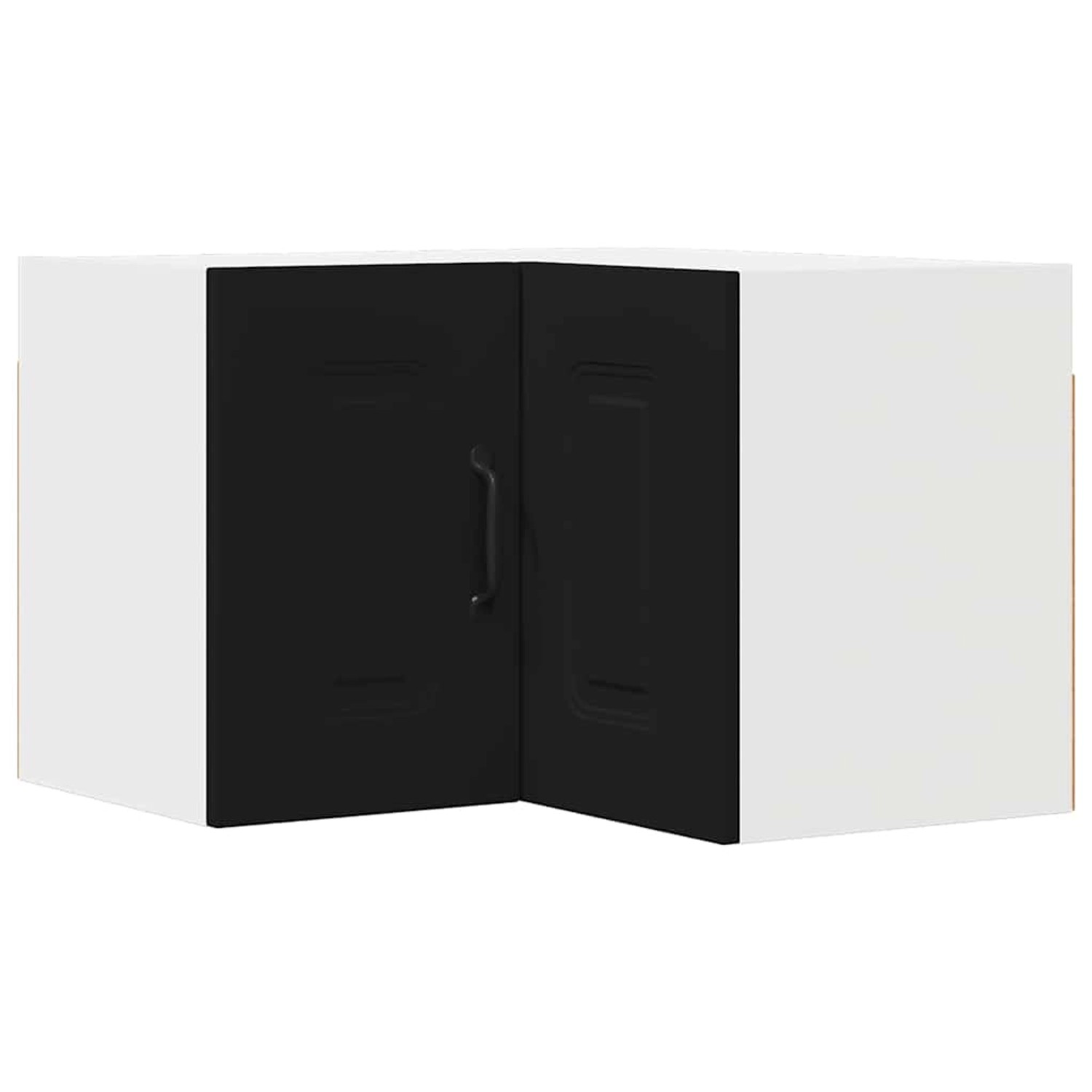 vidaXL Küchenwandschrank mit Tür Schwarz 57 x 57 x 40 cm Holzwerkstoff 8846 günstig online kaufen