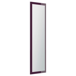 Posseik Garderobenspiegel Elite, brombeerfarbener Rahmen, 50x170 cm, hochkant.