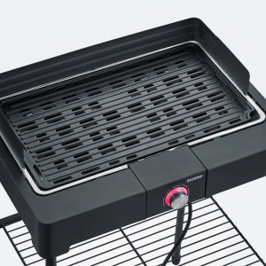 Severin Standgrill PG 8568 mit Gussplatte, 2300 W, für Tisch und Stand, mit Ablagerost.