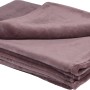 Fleece-Decke in Blush Bordeaux Rosa (150x200 cm), ideal für gemütliche Stunden.