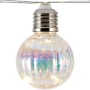 LED Solar-Lichterkette mit klarer Kugel (Ø 6 cm) und warmweißen Micro-LEDs.