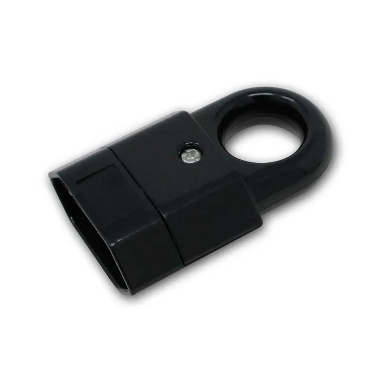 world-trading-net Euro-Kupplung mit Griff-Öse Schwarz Max 250V 10A