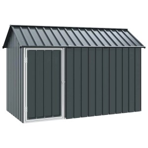 vidaXL Vogelkäfig Anthrazit 215 x 112 x 141 cm Verzinkter Stahl 4100923