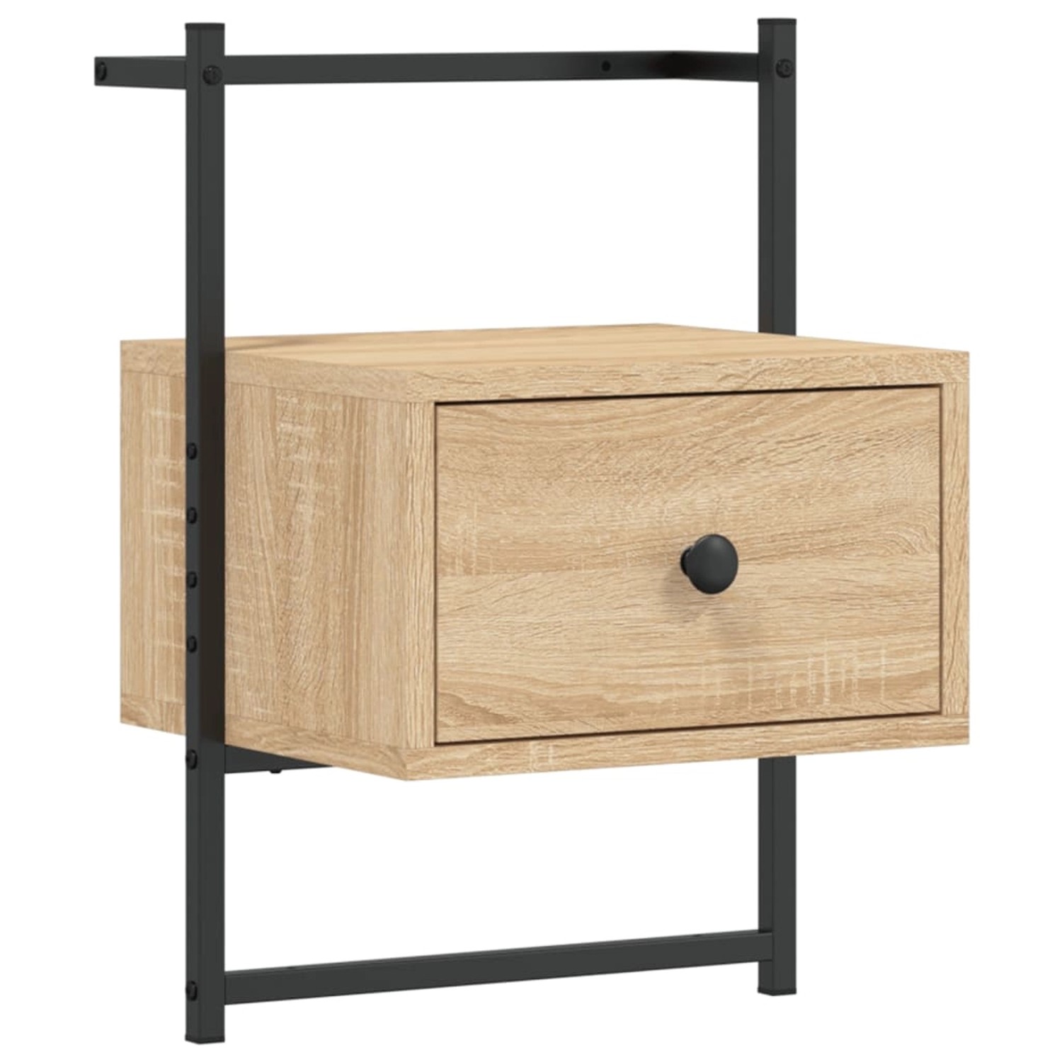 vidaXL Wand-Nachttisch Sonoma-Eiche 35x30x51 cm Holzwerkstoff 833445 günstig online kaufen