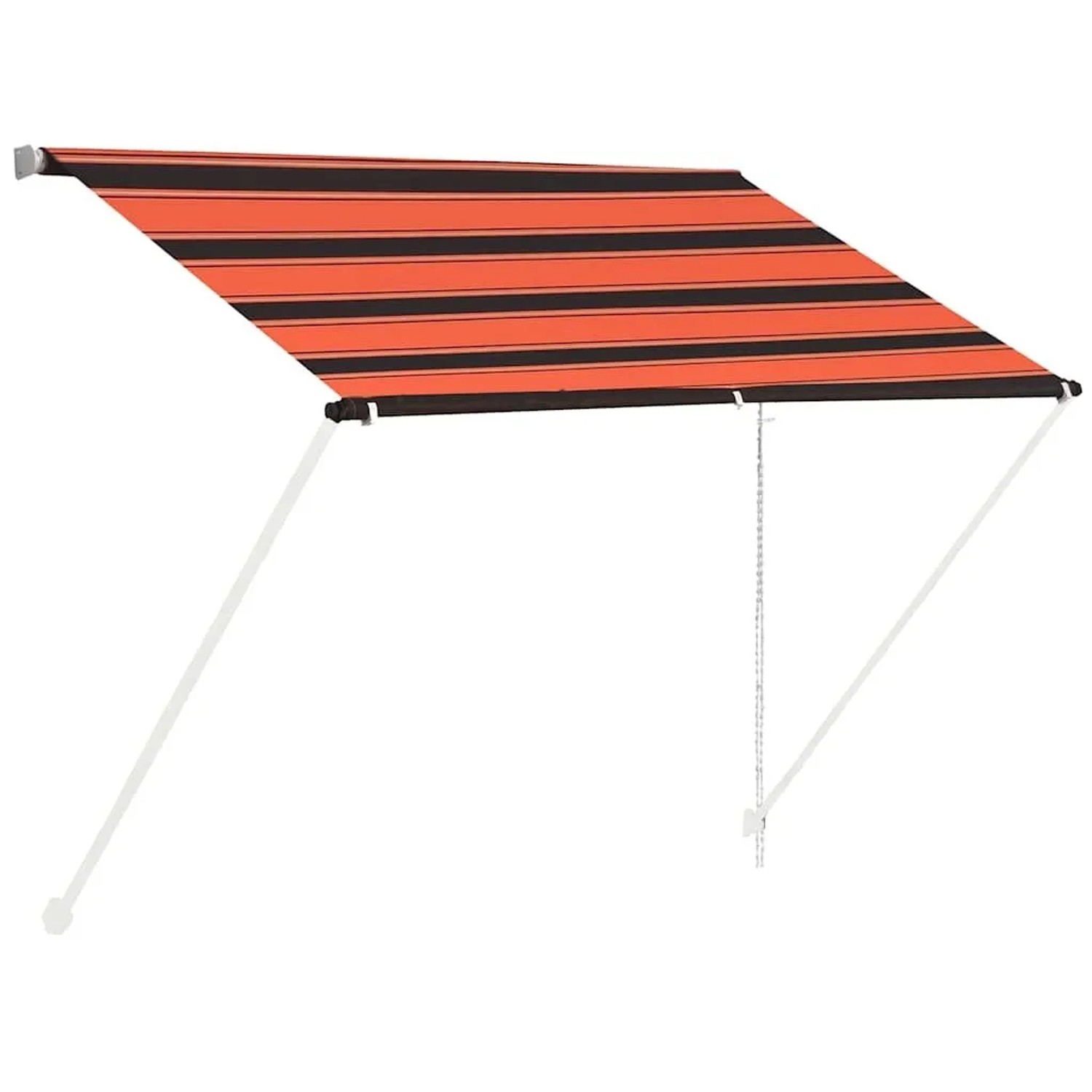 vidaXL Einziehbare Markise 100x150 cm Orange und Braun 145893