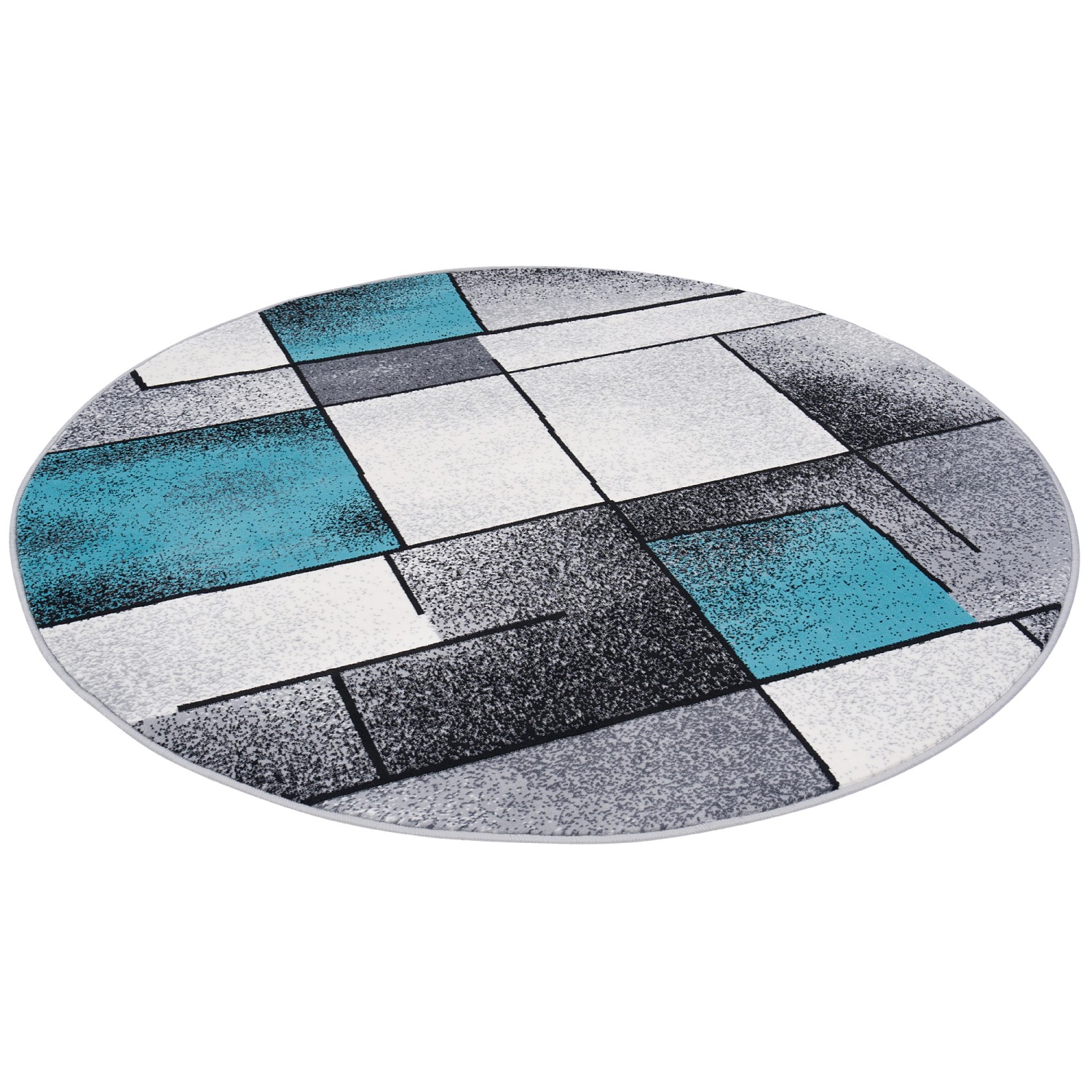 Pergamon Designer Teppich Brilliant Fantasy Blau 200cm Rund günstig online kaufen